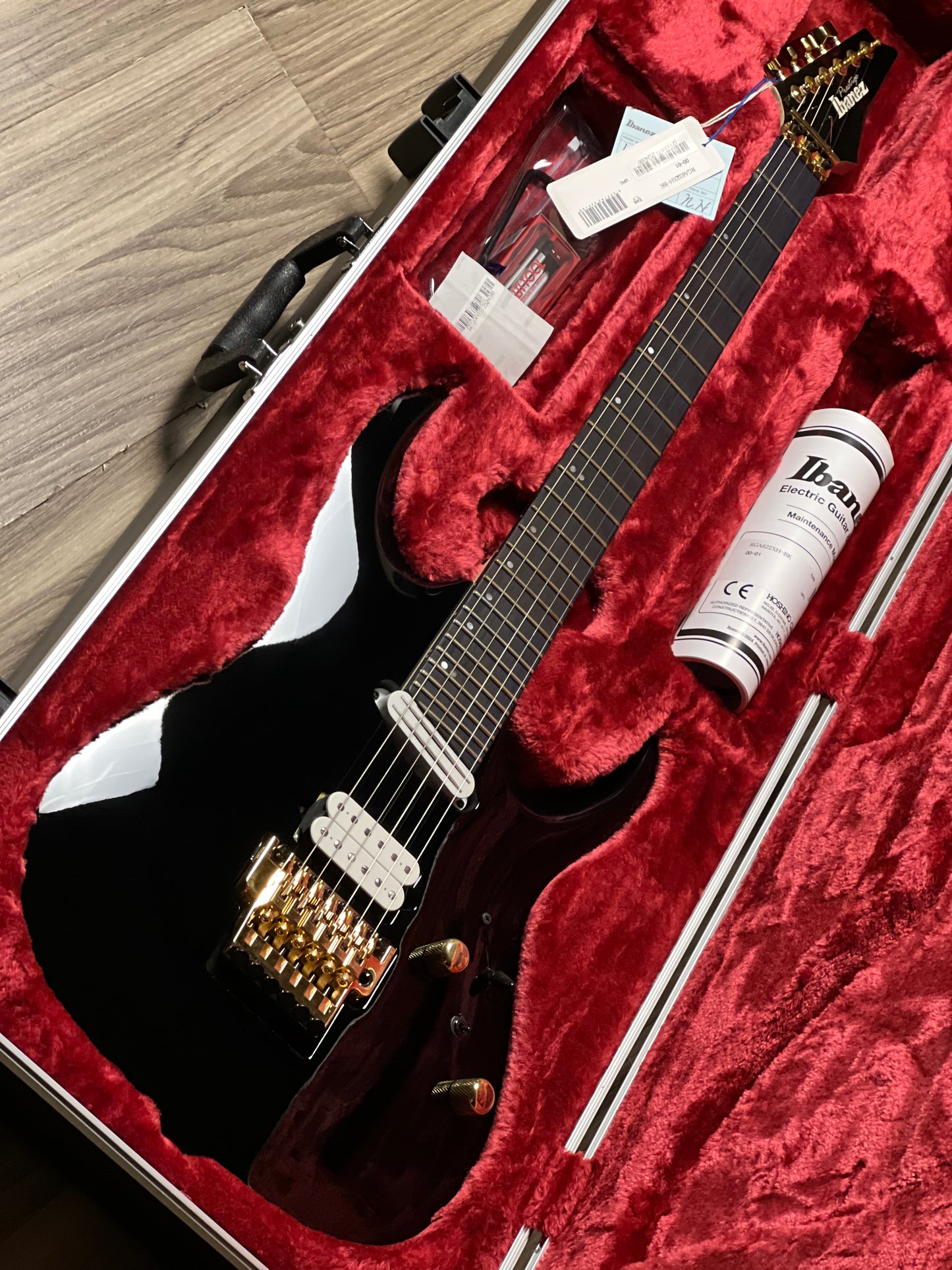 Ibanez Axion Label RGA622XH w/Case in Black F2524390