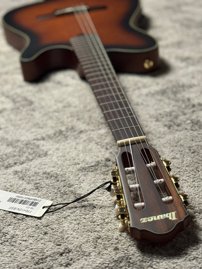 Ibanez FRH10N-BSF Acoustic-Electric Guitar in Brown Sunburst Flat