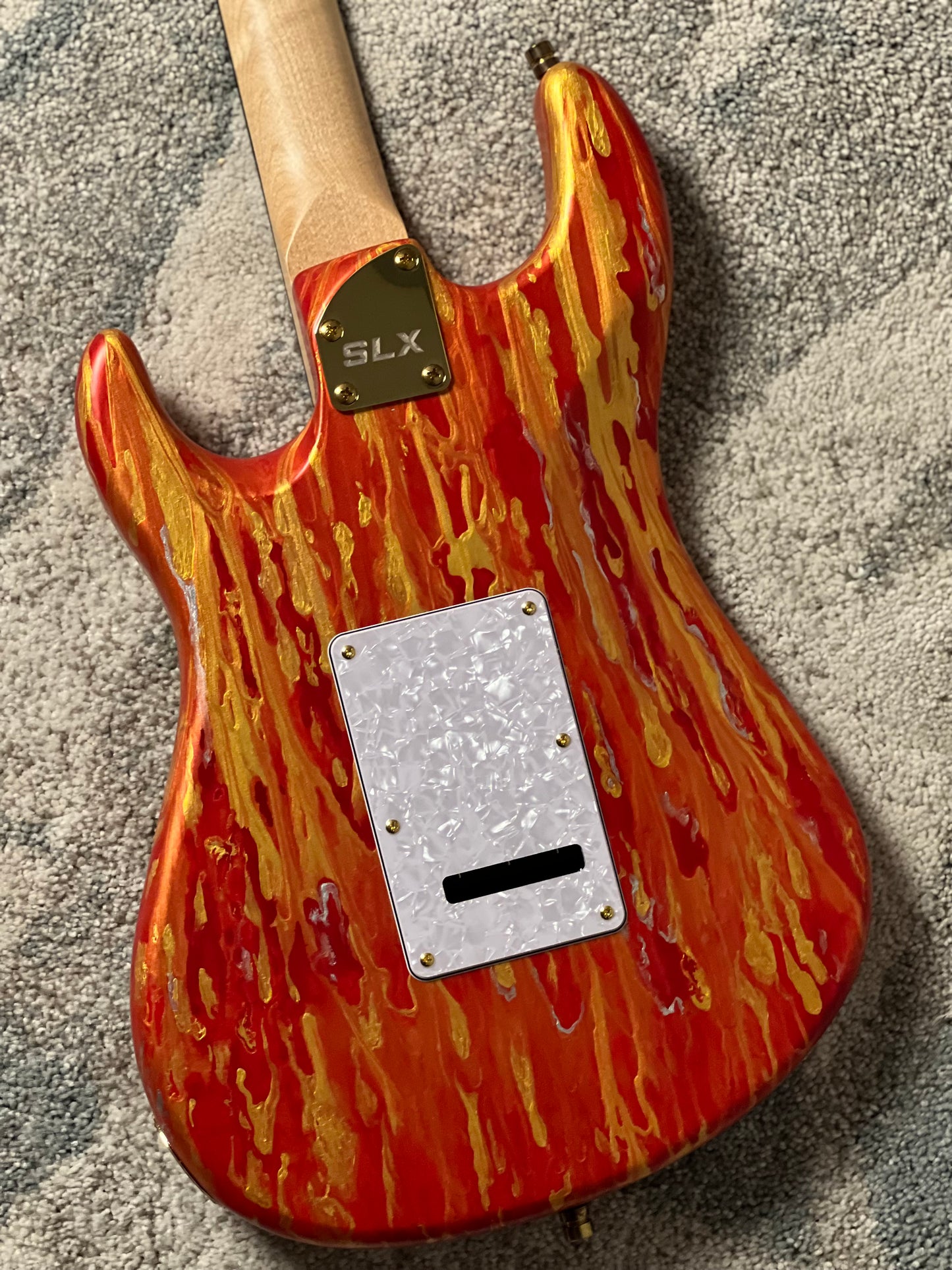 SLX X Dhatarattha Custom DST in Fire Shmear with Rosewood FB