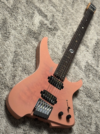 Aguda Black Hole Deluxe in Sakura Pink Burst with Quilt Top (Black Pickups)