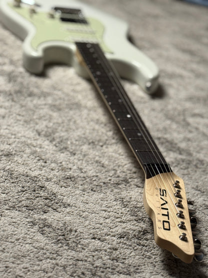 Saito S-622CS SSH Heritage with Rosewood in Olympic White with Mint Green PG 253196