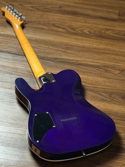 Dhatarattha Custom DTL HH Quilt in Emerald Purple Burst with Rosewood FB