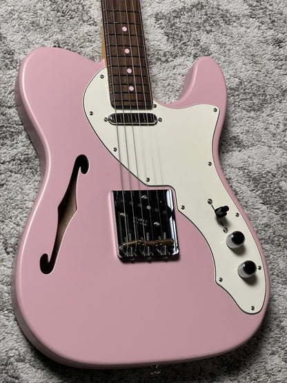 Fender MIJ Limited Kusumi Color Telecaster Thinline with RW FB In Kusumi Pink JD24017133