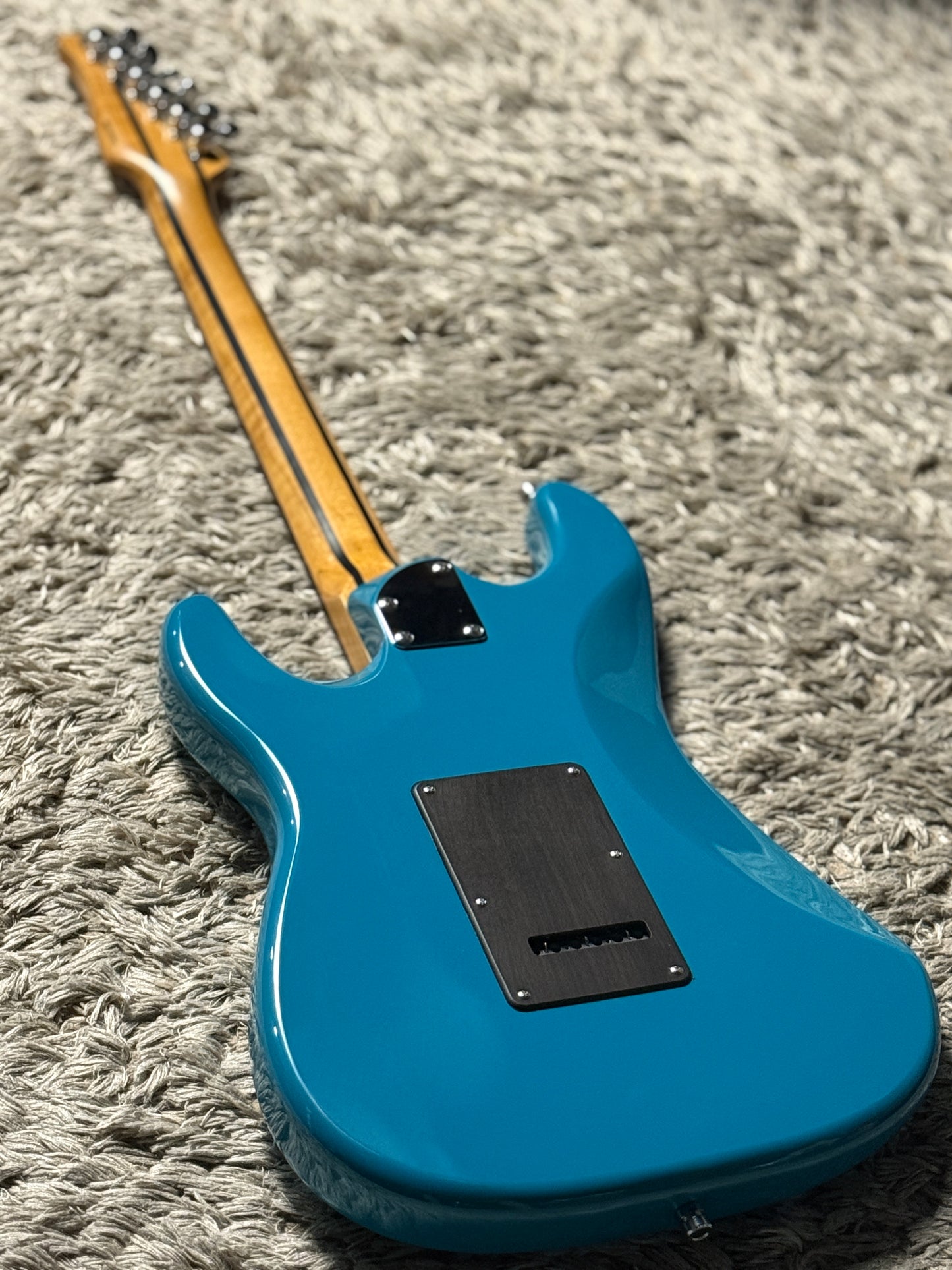 Dhatarattha Custom DST HSS in Taos Turquoise with Rosewood FB and "Vines of Olympus" Inlay