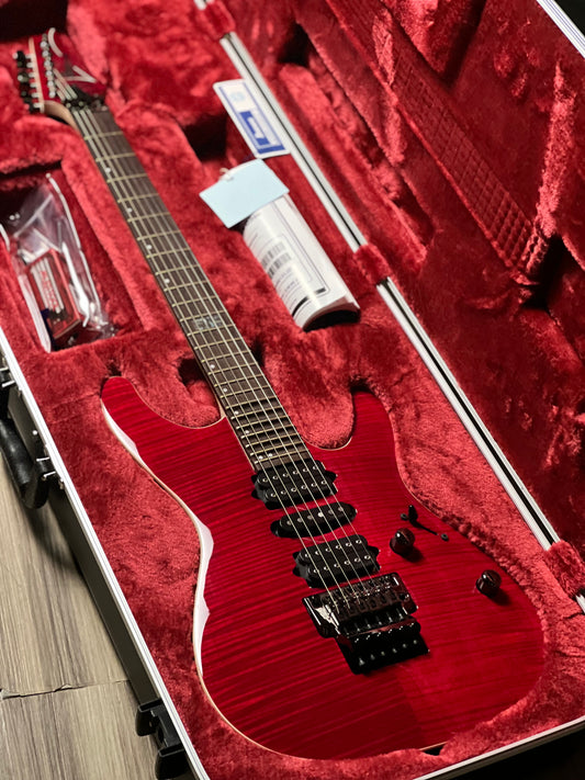 Ibanez KIKO100 Kiko Loureiro Signature in Transparent Ruby Red F2600386