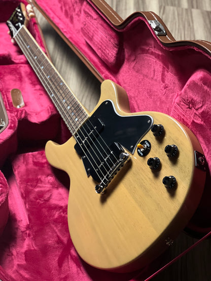 Epiphone 1960 Les Paul Special Double Cut Reissue in TV Yellow with Case 25011522191