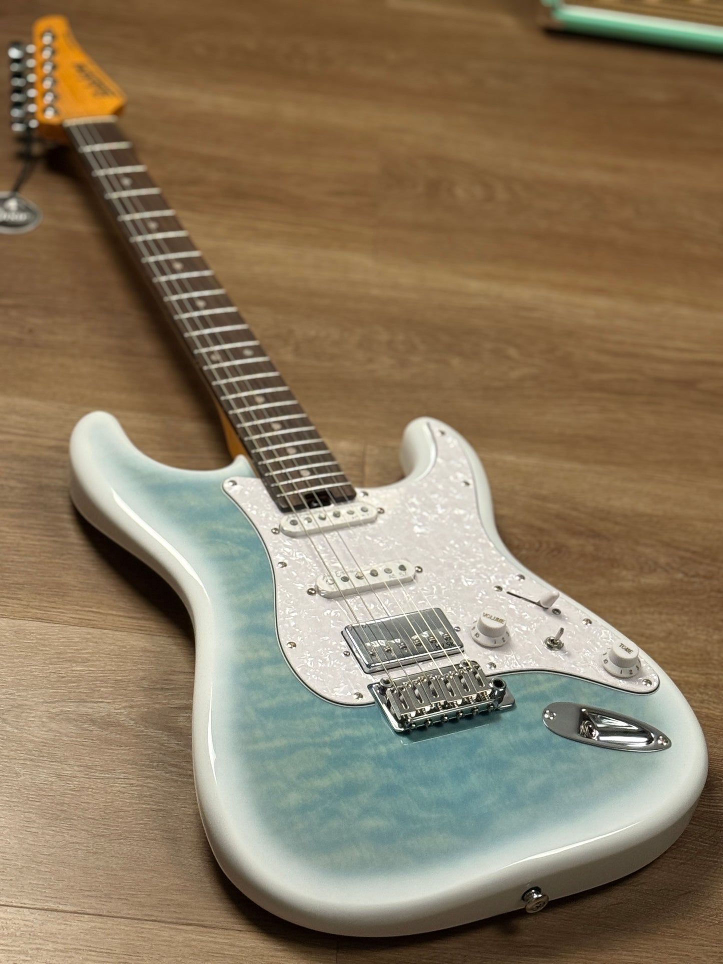 Soloking MS-1 Artisan Quilt with Rosewood FB in Larimar Nafiri Special Run