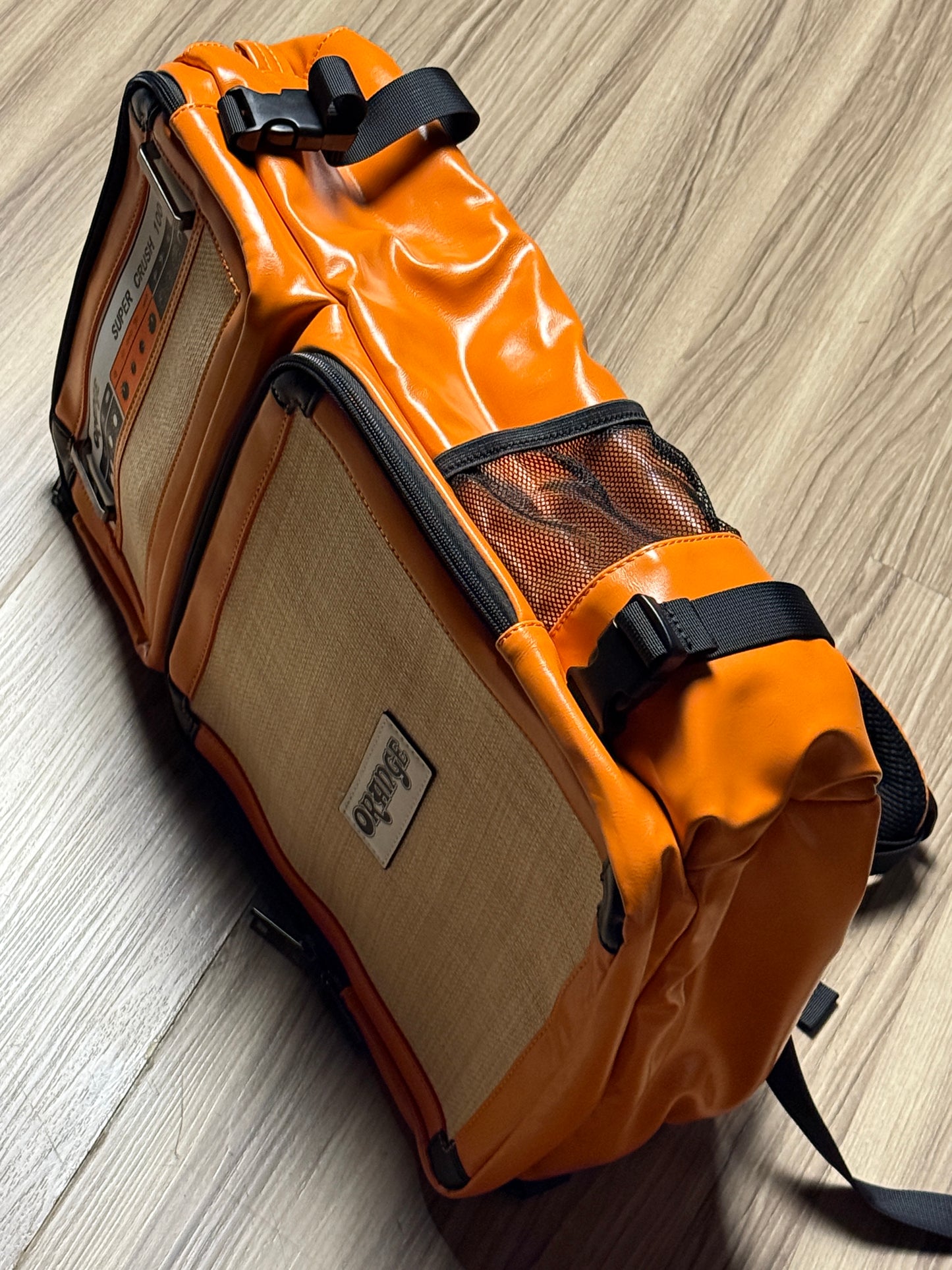 MOD Case Orange Super Crush Backpack in Orange Leather