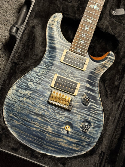 PRS Custom 24 Wood Library in Faded Whale Blue with Satin Stained Neck 0410573