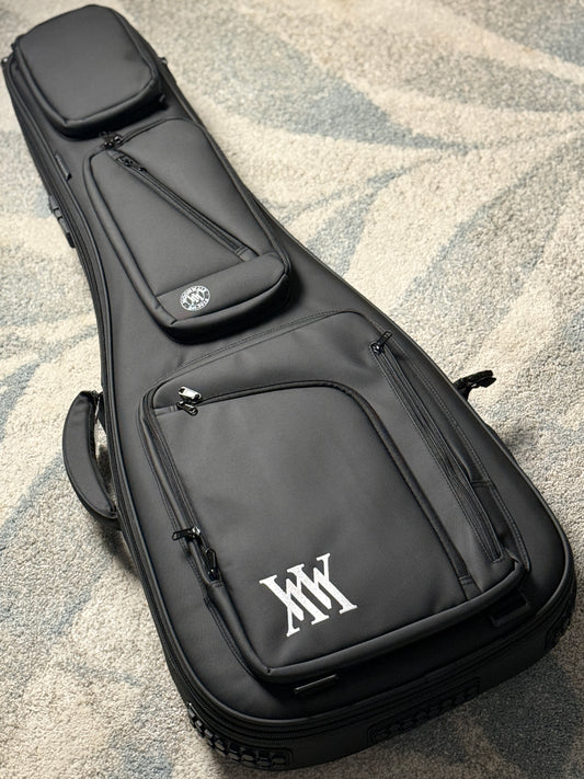 Moonwalk Stage EG1200 Premium Aerocase 10th Anniversary Gigbag with wheels for Guitar in Black