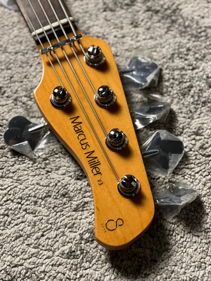 Sire Marcus Miller V3-5 New Gen Electric Bass Guitar in Candy Apple Red
