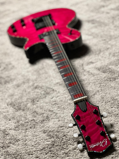 Dhatarattha Custom DLP in Trans Magenta with 5A Quilt Top