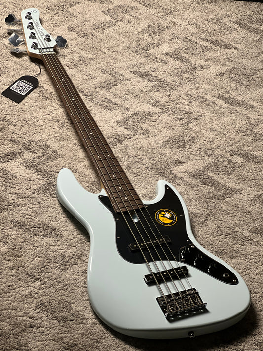 Sire Marcus Miller V3P Passive 5-String Bass Guitar in Sonic Blue