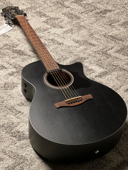Ibanez AE295-WK Acoustic Guitar in Weathered Black