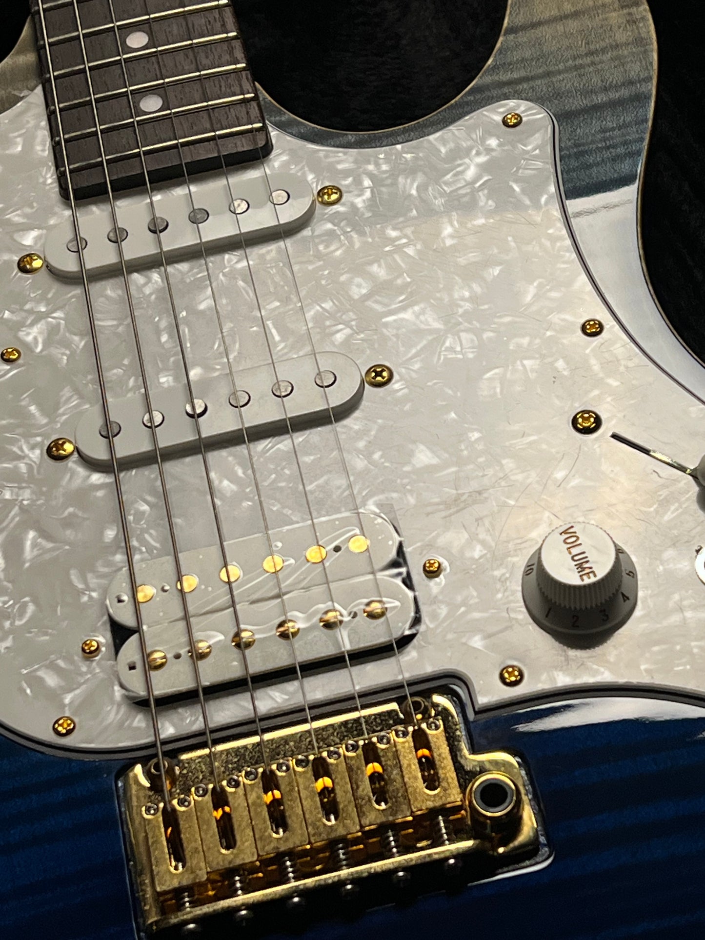 Fujigen FGN Guitars Expert EOS Odyssey in Navy Blue with Hardshell Case C230462 (USED)