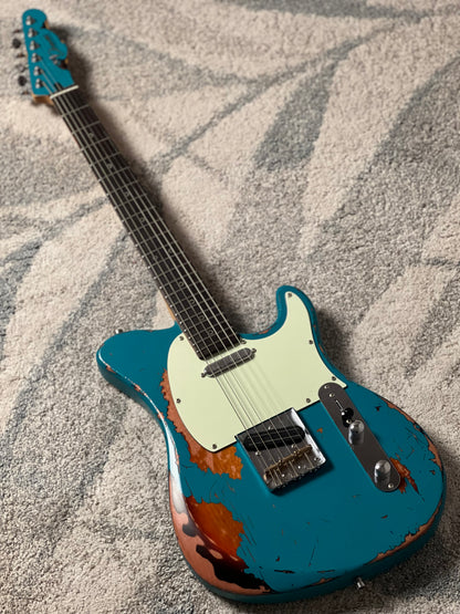 Dhatarattha Performance DTL in Christmas Spruce Over Sunburst with RW FB and Nitrocellulose Lacquer Relic