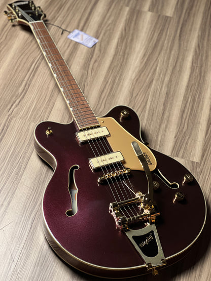 Gretsch Electromatic Pristine LTD Center Block Double-Cut Guitar w/Bigsby In Dark Cherry Metallic