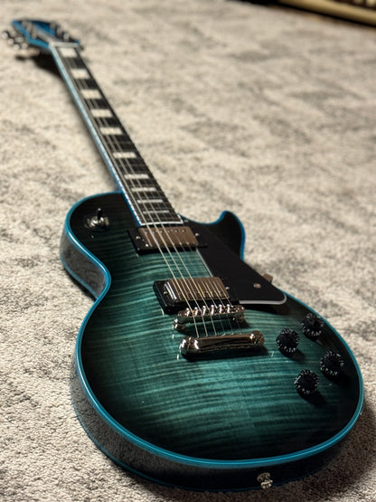 Epiphone Les Paul Custom Widow in Indigo Burst