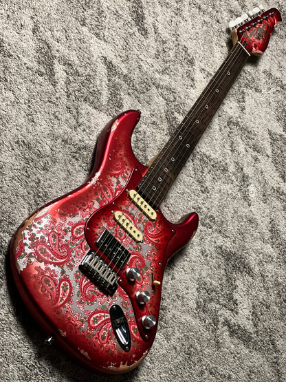 Dhatarattha Performance DST HSS in Pink Paisley with Rosewood FB and Nitrocellulose Lacquer Relic