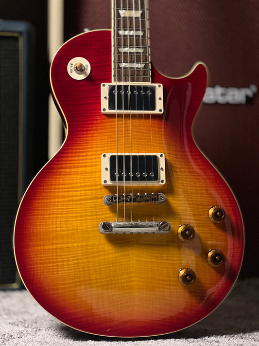 Tokai Love Rock Custom Shop LS-200F 5A CS Premium Series 5A Solid Flame Top in Cherry Sunburst 2246457