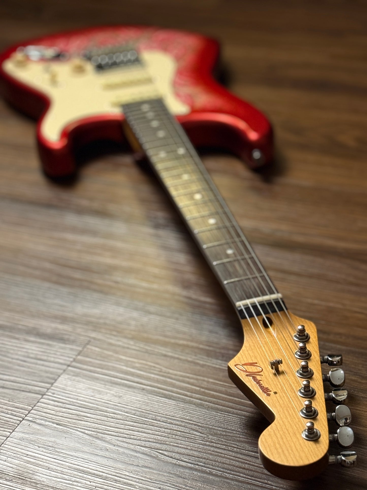 Dhatarattha Classic DST HSS in Pink Paisley with Rosewood FB and Nitrocellulose Lacquer Relic