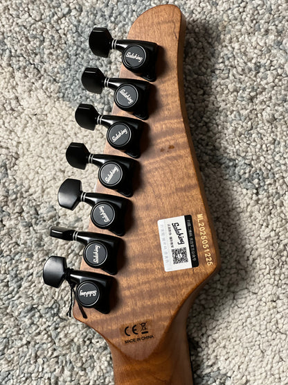 Soloking MW-7 Custom HH FMN in Natural with Exotic Walnut Top