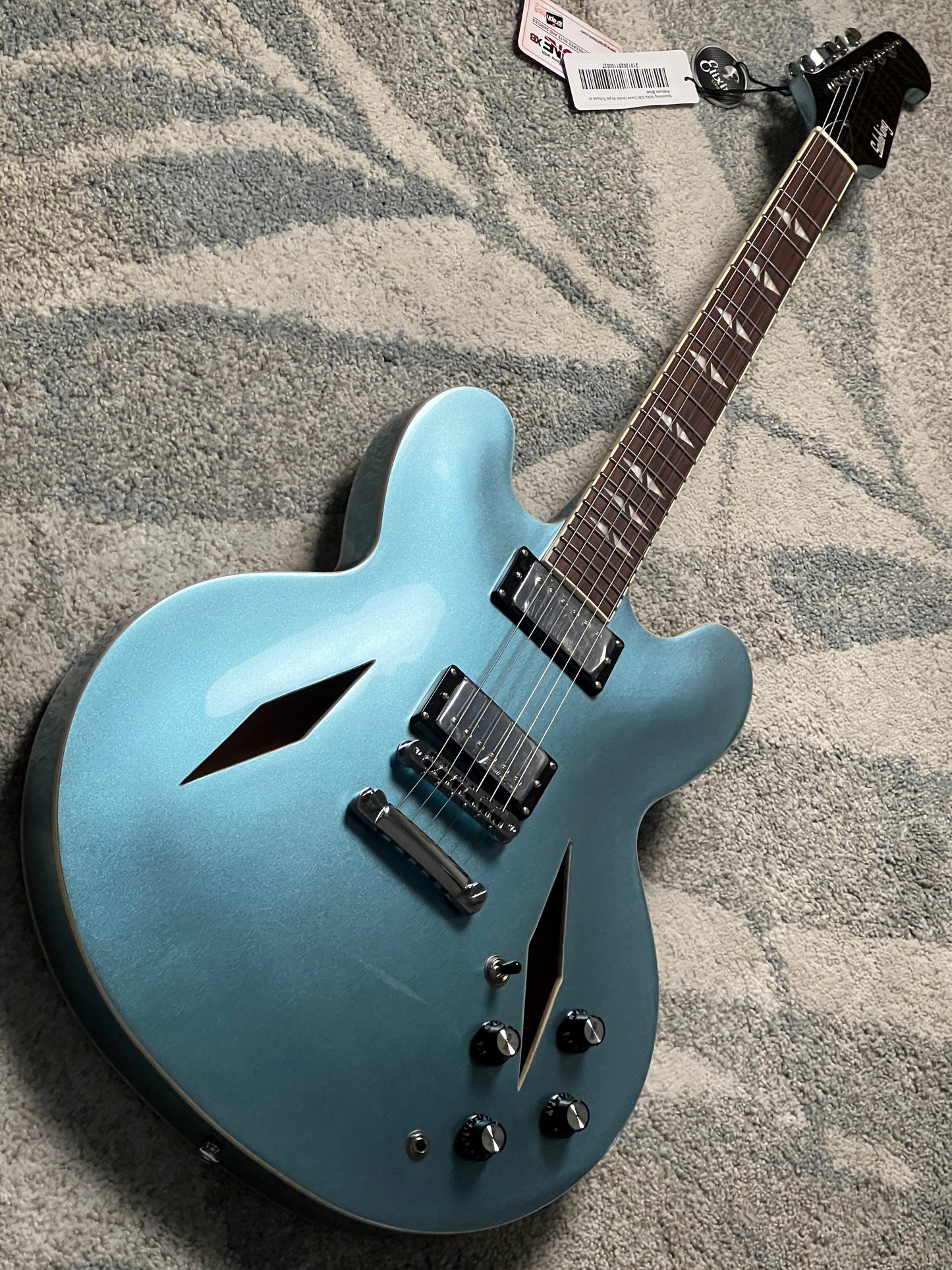 Soloking SDG-335 Dave Grohl Style Tribute in Pelham Blue (B STOCK)