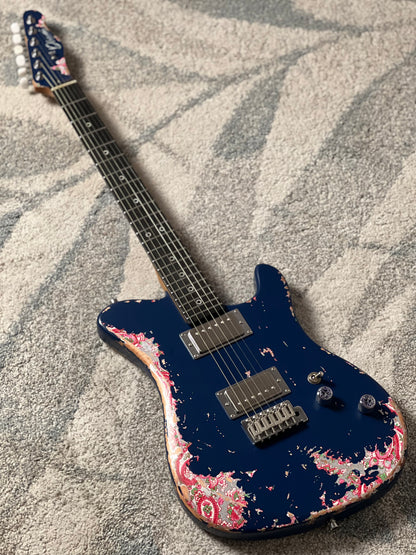Dhatarattha Performance DTL HH in Navy Blue Over Pink Paisley with RW FB