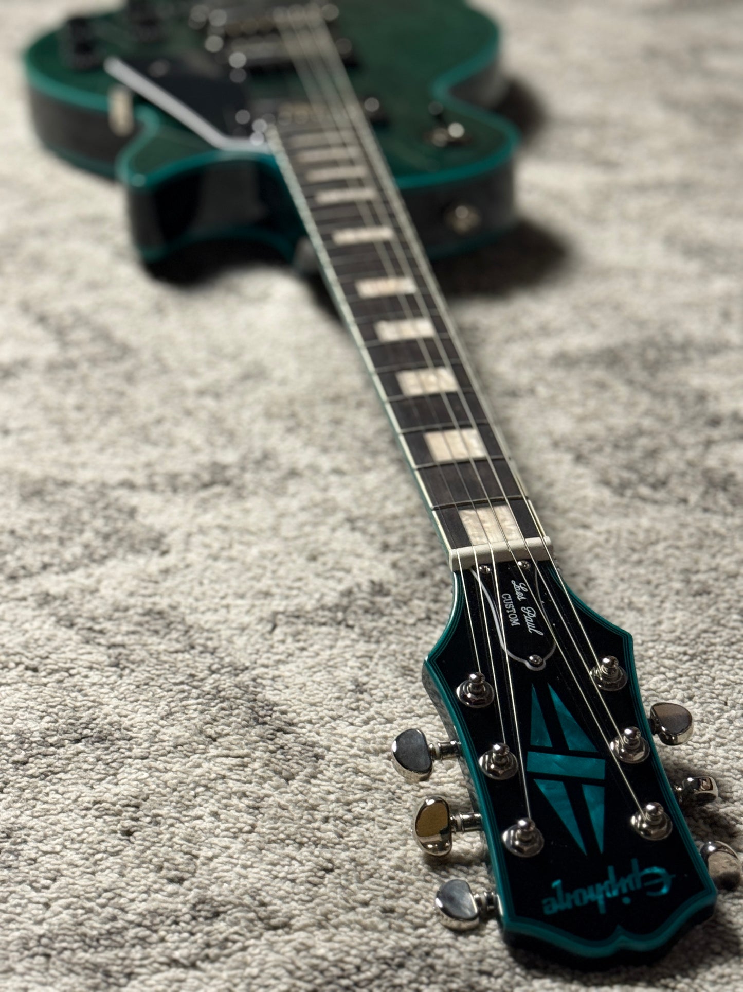 Epiphone Les Paul Custom Widow in Peacock Green
