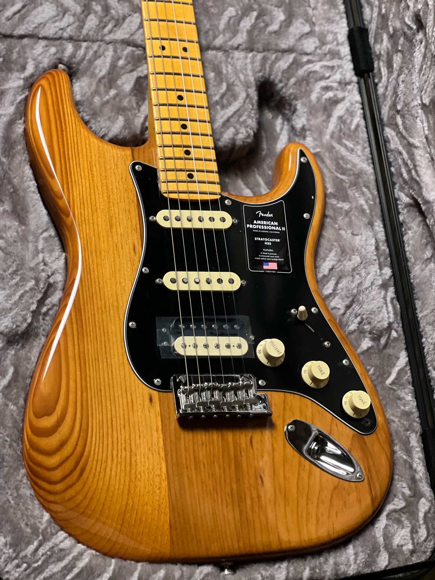Fender American Professional II HSS Stratocaster with Maple FB in Roasted Pine US23077960
