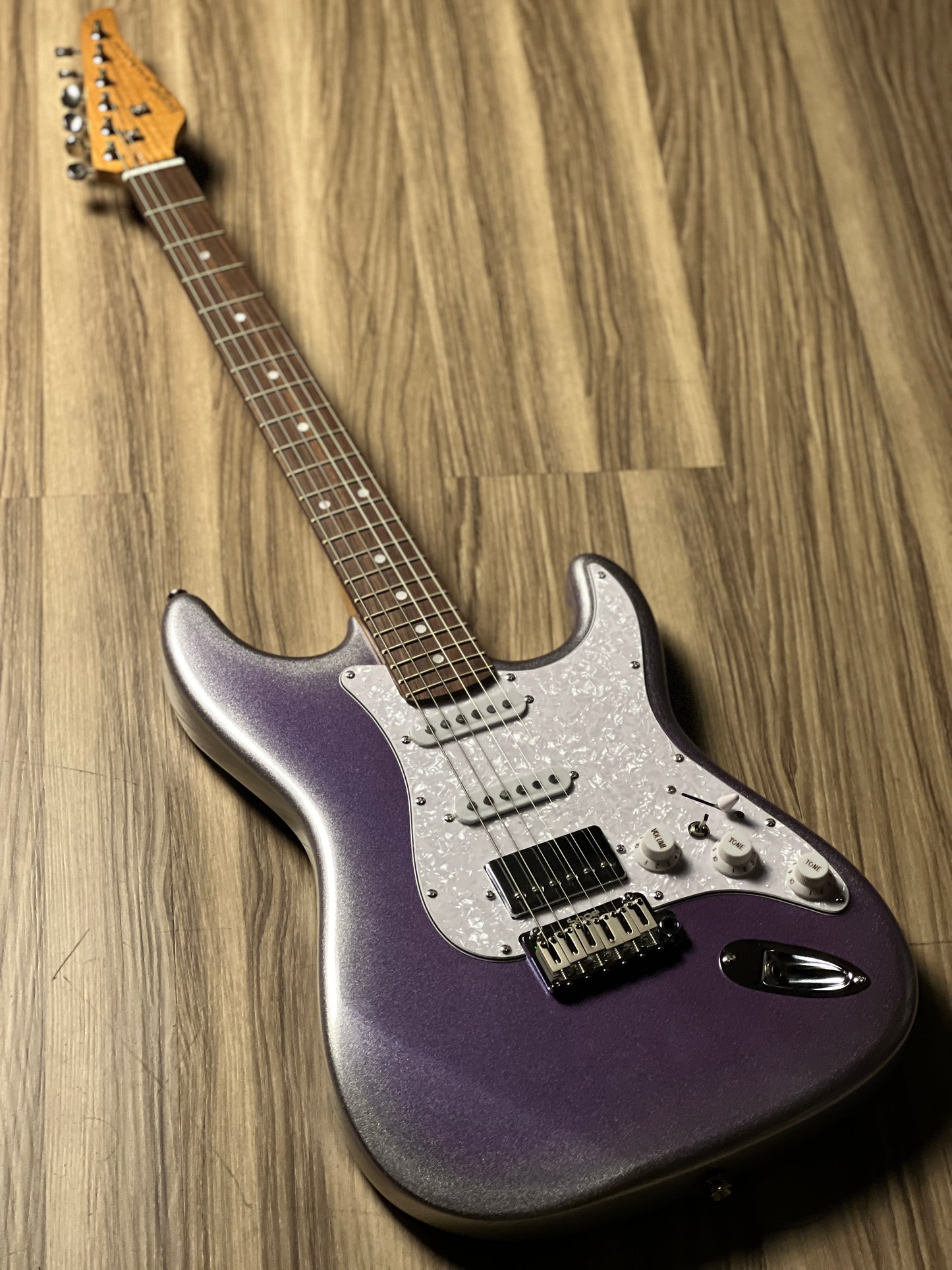 SQOE SEST700 HSS Roasted Maple Series in Lavender Silverburst Limited Edition