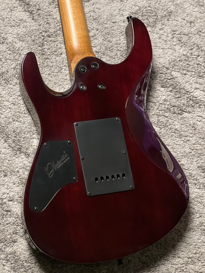 Dhatarattha Custom DST HH Quilt in Transparent Red with Rosewood FB