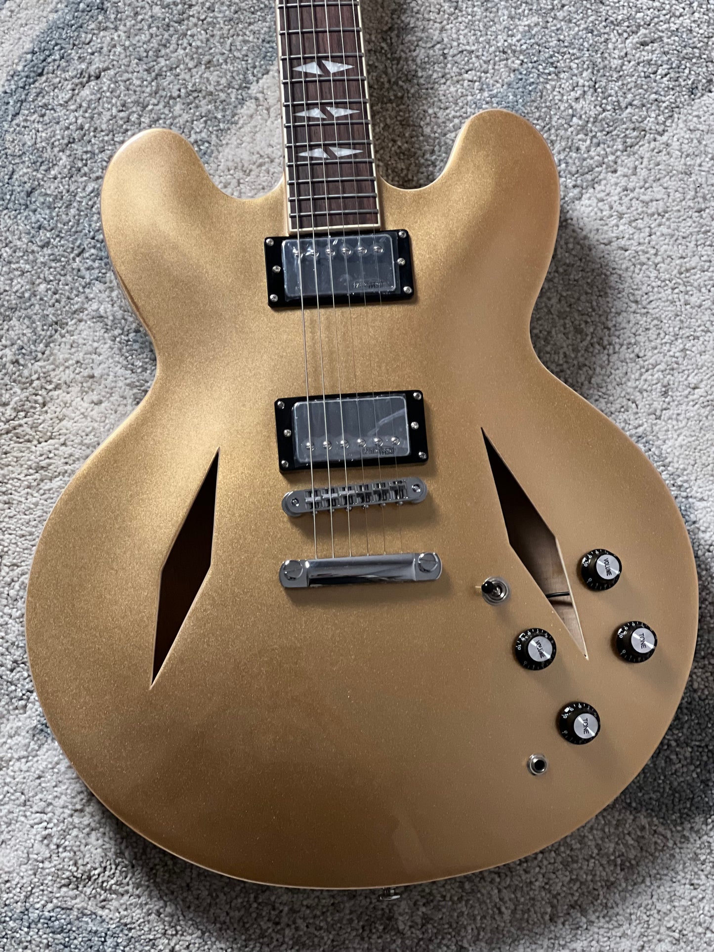 Soloking SDG-335 Dave Grohl Style Tribute in Gold Metallic