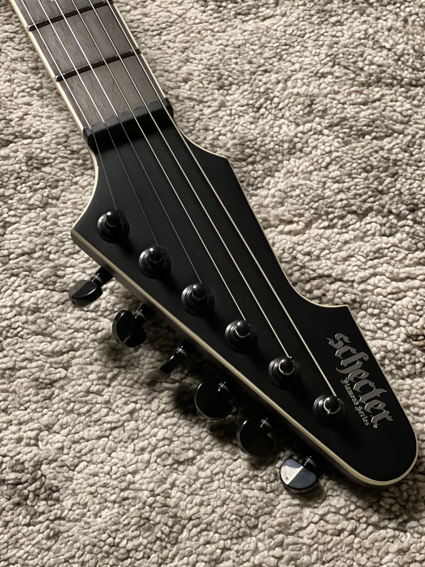 Schecter E-1 SLS Evil Twin in Satin Black W26010887