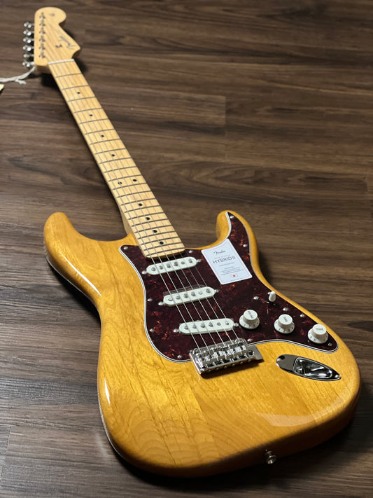Fender Japan Hybrid II Stratocaster with Maple FB in Vintage Natural JD24019853