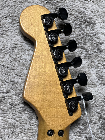 EVH Striped Series Frankenstein Frankie in Black w/Yellow Stripes
