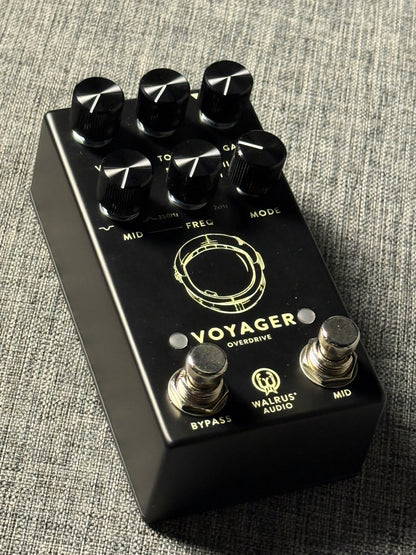 Walrus Audio Voyager Preamp & Overdrive MKII Guitar Effects Pedal in Black