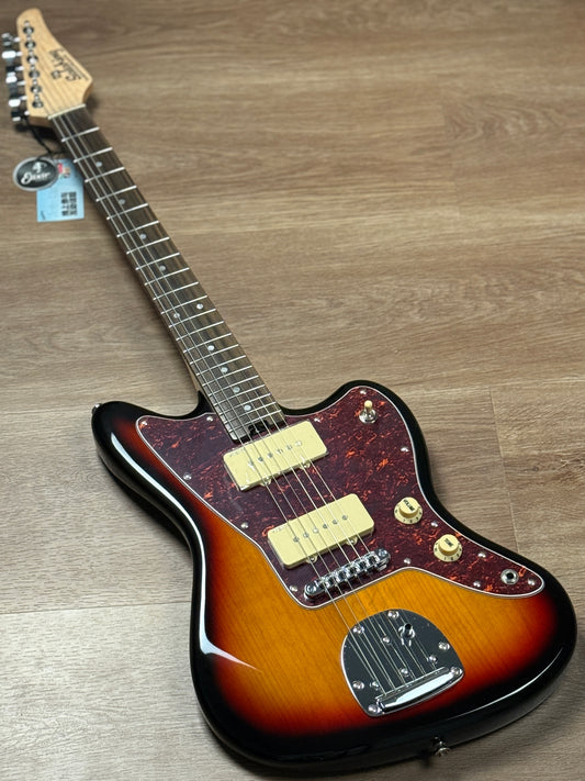 Soloking JM-1 Offset Special with Rosewood FB in 3-Tone Sunburst