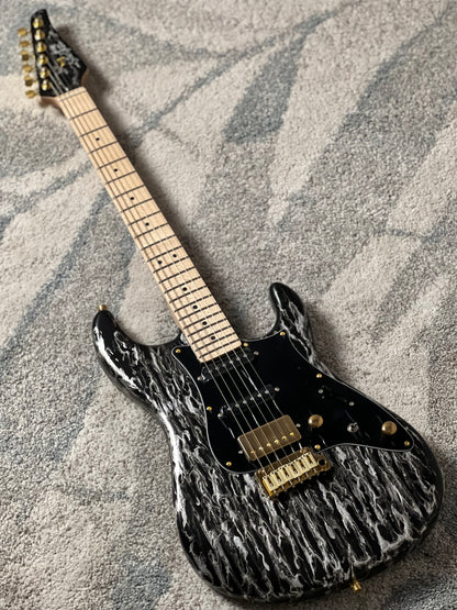 SLX X Dhatarattha Custom DST in Black Shmear with Maple FB