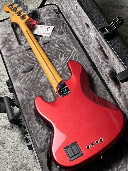 Fender American Ultra II Jazz Bass with Maple FB in Sinister Red