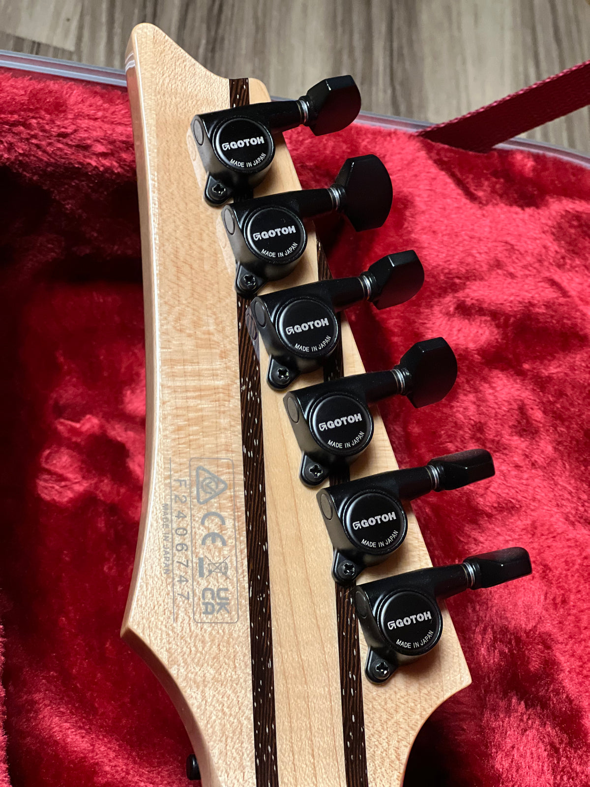 Ibanez J Custom RG8870 w/Case In Black Rutile P2406747