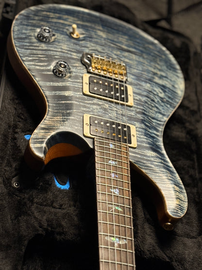 PRS Custom 24 Wood Library in Faded Whale Blue with Satin Stained Neck 0410573