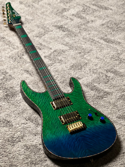 Dhatarattha Custom DST HH Quilt in Rainforest with Rosewood FB