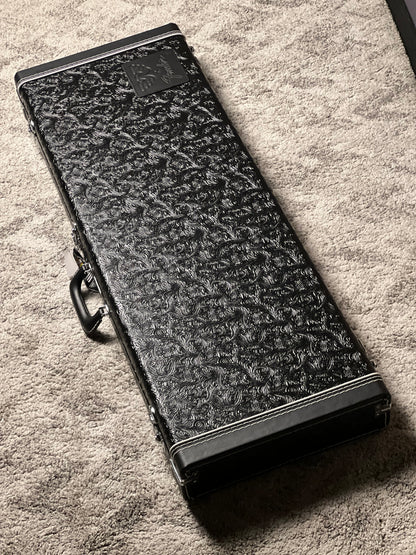 Fender Waylon Jennings Stratocaster/Telecaster Case Black Tooled Leath