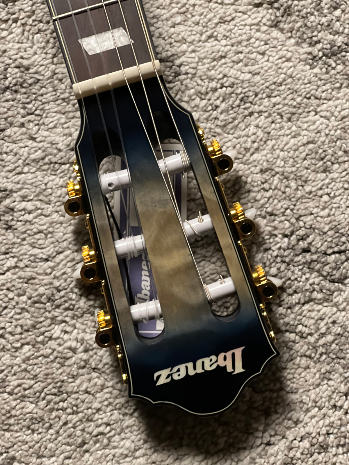 Ibanez FRH20QMN-CTL Acoustic-Electric Guitar in Cosmic Blue Starburst Low Gloss
