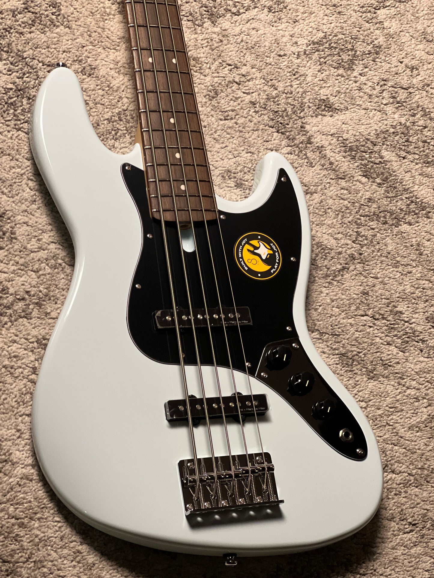 Sire Marcus Miller V3P Passive 5-String Bass Guitar in Sonic Blue