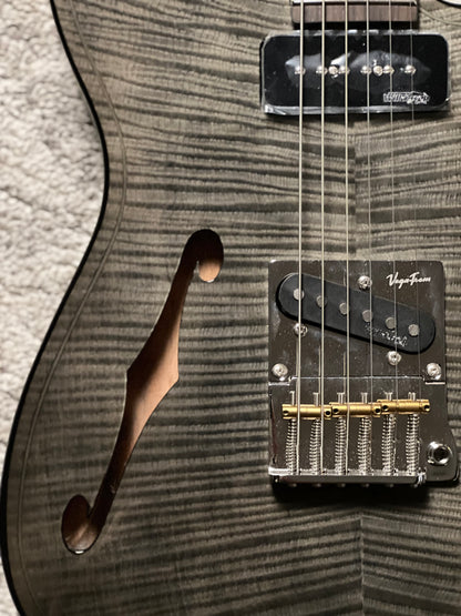 UW GuitarWorks Jazz Pop TL in Transparent Black