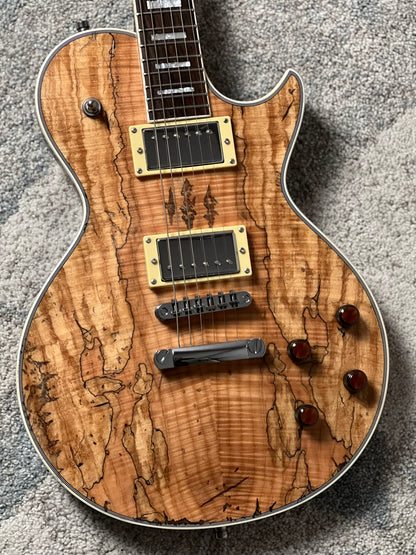 Dhatarattha Custom DLP with Exotic Spalted Flame Top in Natural Relic