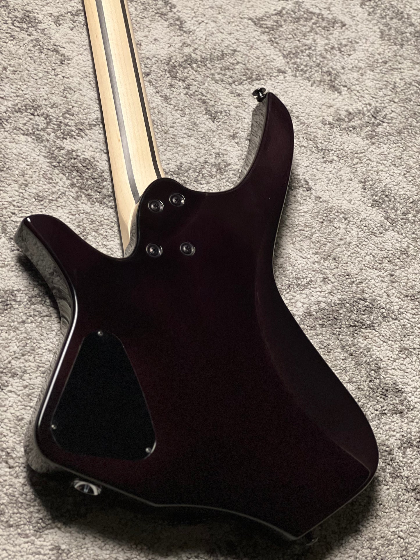 SLX Raptor Hybrid 6 Model A Headless with Burl Top in Purple Amethyst Burst