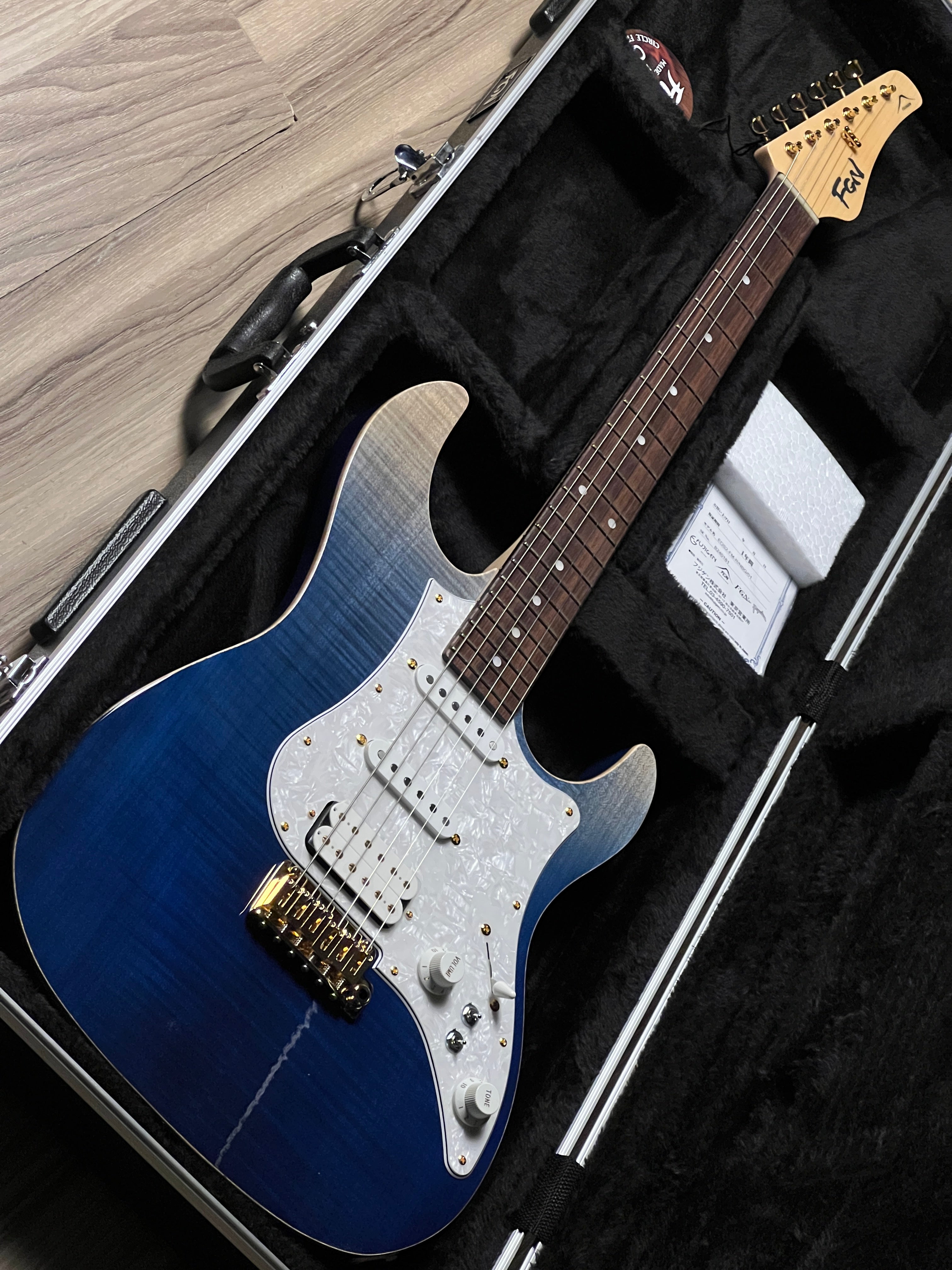 ギター FGN / FUJIGEN Expert ODYSSEY EOS FM-R/VV Fujigen FGN Expert EOS2-FM-R Odyssey in Navy Blue Gradation